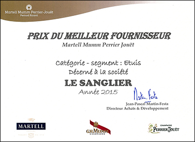 Prix du meilleur fournisseur MMPJ 2015