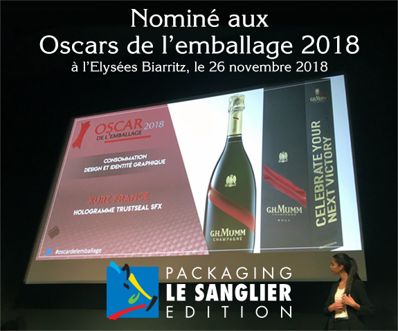 Actu du 11/01/2019 - Nomine aux oscars de l emballage 2018